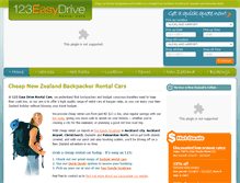 Tablet Screenshot of 123easydriverentalcars.co.nz